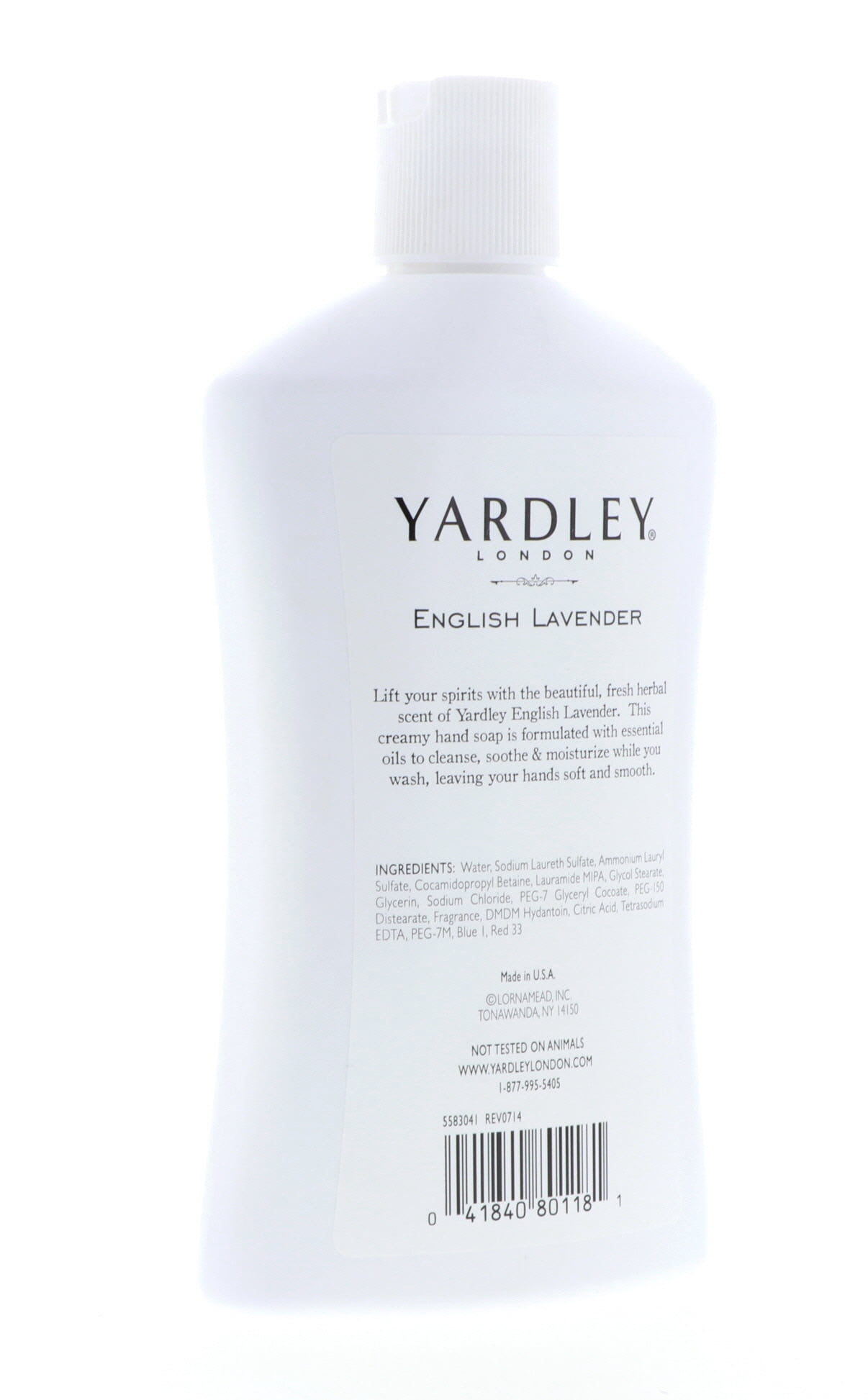 Yardley London English Lavender, Luxurious Hand Soap, Moisturizes & Soothes with Essential Oils, 16 FL OZ (473ml) - 3 Pack