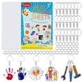 thumbnail image 1 of Kit de manualidades de plástico retráctil Auihiay con 30 hojas y 30 llaveros, 1 of 8