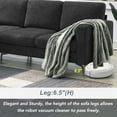 thumbnail image 4 of Royard Oaktree Convertible Sectional Sofa L Shaped 3-Seat Couch with Reversible Chaise Modern Chenille Fabric Sofa Couch with Metal Feet and Pillows for Living Room Apartment Small Space,Dark Grey, 4 of 7