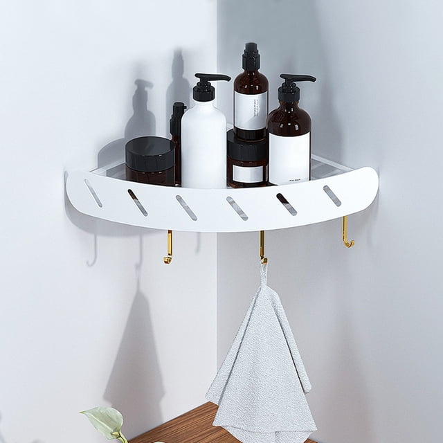 Vikakiooze 2023 Promotion on sale, Hanging Corner Shelf With 3 Hooks ...