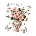 thumbnail image 4 of Pegatina de pared con diseño de mariposa y florero de PVC para cabecero de interior, dormitorio, baño, puerta, decoración autoadhesiva moderna, 4 of 7