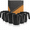 Black-handle, variant on Homienly Wheat Straw Drinking Cups, 6 Pack 12 oz Multicolor Cup Set, Unbreakable, Reusable, Stackable, Microwave and Dishwasher Safe for Kitchen, Office and Daily Drinks