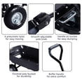 thumbnail image 3 of Costway 660lb Garden Dump Cart Dumper Wagon Carrier Wheel Barrow Air Tires Heavy Duty, 3 of 10