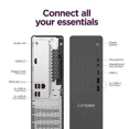thumbnail image 3 of Lenovo IdeaCentre Tower 8 Desktop PC for Home & Business, AMD Ryzen 7 250 Up to 5.1GHz, 16GB DDR5 RAM, 1TB SSD, AMD Radeon 780M Graphics, Wi-Fi 6, Windows 11 Pro, 3 of 3