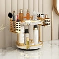 thumbnail image 3 of Organizador de maquillaje , caja de almacenamiento de soporte de maquillaje de doble capa giratoria giratoria de para pinceles de, 3 of 8