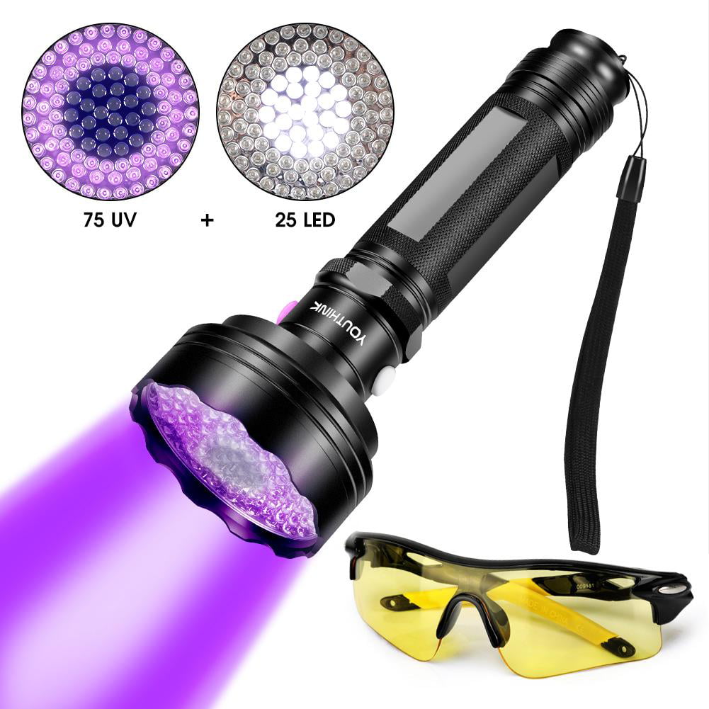 UV WF-501B LED 365NM Ultra Violet Blacklight Flashlight Torch 18650 Light Lam Kj 