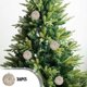 thumbnail image 1 of Ganfancp Adornos Navideños Decoración Del Árbol de Navidad Bolas con Polvo Adornos Navideños 8Cm Decoraciones Navideñas Colgantes Pequeños Ofertas Del Día X6 Bolas de Navidad En Polvo, 1 of 6