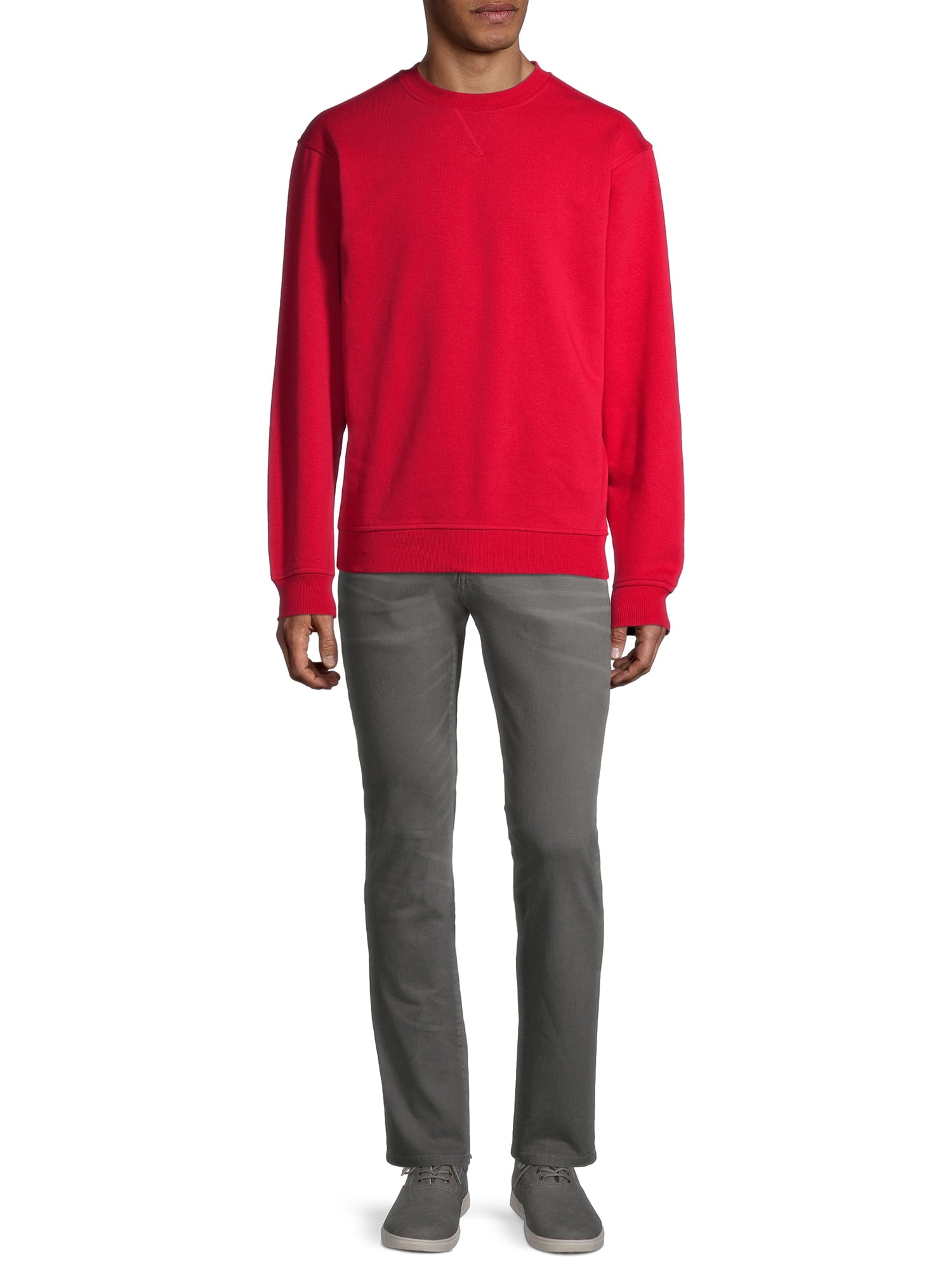 George Men's and Big Men's Long Sleeve Crew Sweatshirt, up to Size 5XL