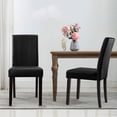 thumbnail image 3 of Subrtex Urban Style PU Leather Waterproof Dirt resistant Dining Chair, Set of 2, Black, 3 of 9