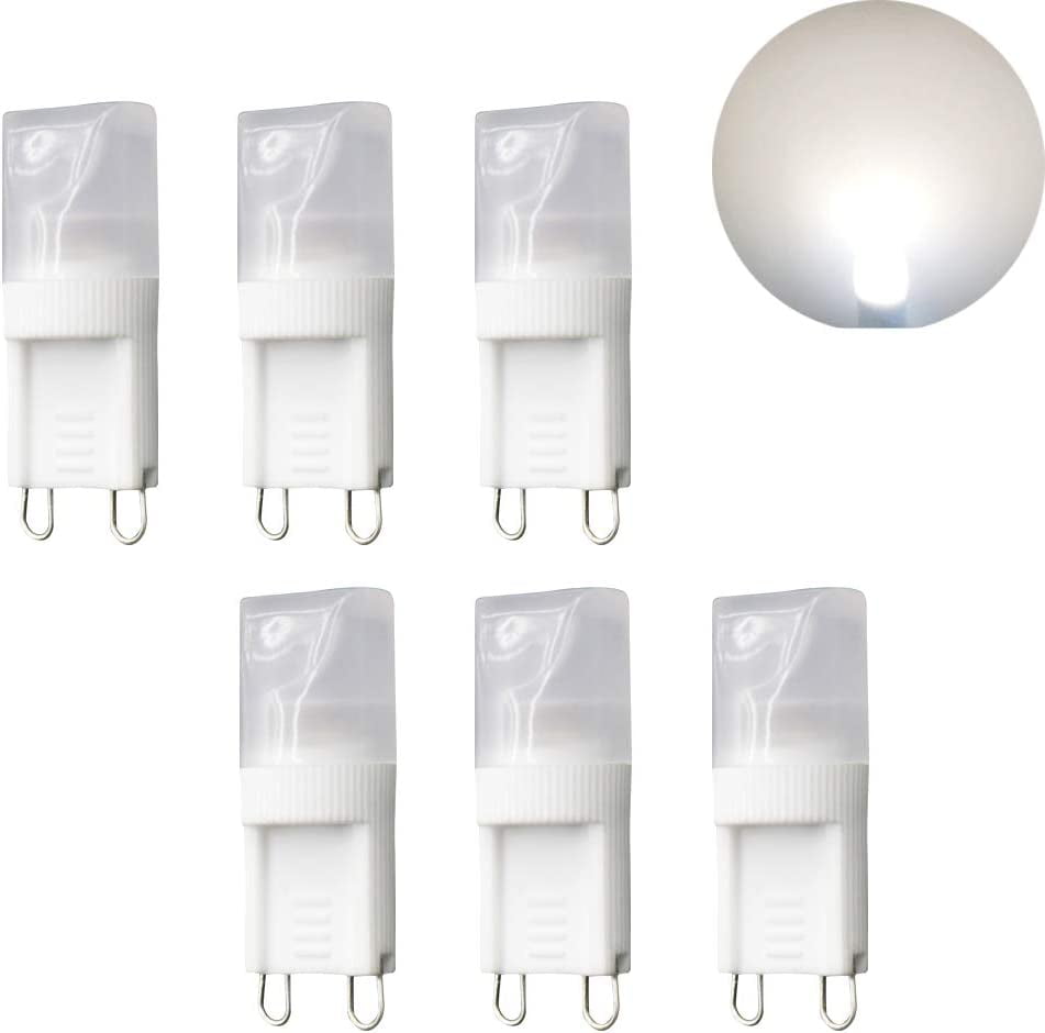 strijd Aankoop enkel Mini G9 LED Bulb 2W(6 Pack), G9 Ceramic Bulbs Replacement 20W Equivalent  Halogen Bulbs Daylight White 6000K G9 Light Bulbs for Home Lighting  Application, Ceiling Fan, Dimmable, AC110V - Walmart.com