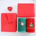 thumbnail image 5 of Toalla de Navidad, regalo, toalla de algodón, caja de regalo, regalo de Papá Noel rojo, tacto suave y cómodo, 5 of 5