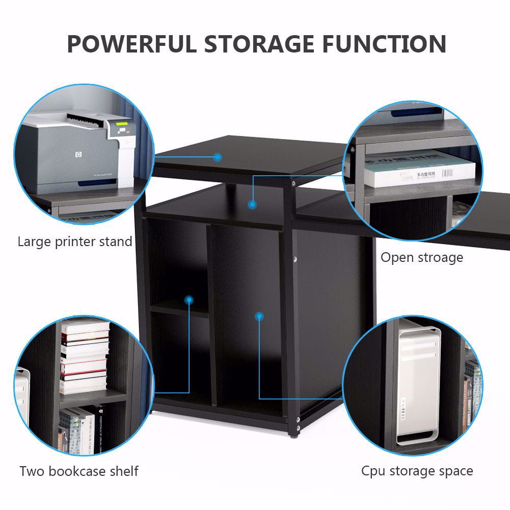 Buy Tribesigns Computer Desk with Storage Shelf, 47 inch Home Office