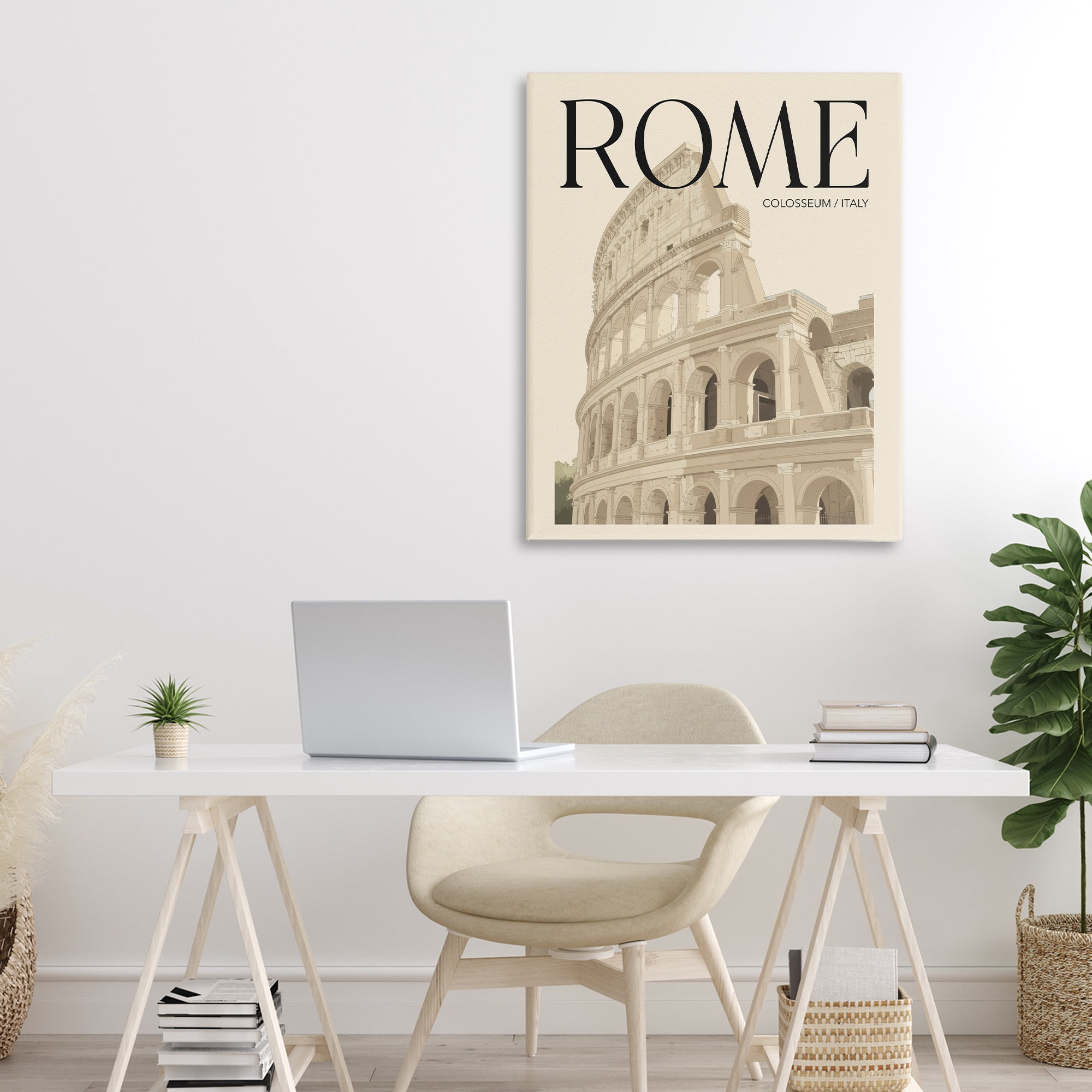 Stupell Industries Vintage Rome Colosseum Canvas Wall Art, design by Andreas Magnusson