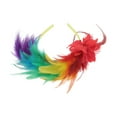 thumbnail image 5 of Accesorios para el cabello de mujer, diadema única de Navidad de 1 pieza, seis colores, plumas, naranja y amarillo, 5 of 5