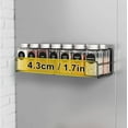 thumbnail image 4 of 4 Pack Magnetic Spice Rack Organizer with 4PCS Hooks,Space Saver for Refrigerator and Microwave Oven,Metal Fridge Shelf, 4 of 8