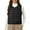 Black, variant on Breezora Women's Winter Lightweight Sleeveless Cotton Vest with Down Insulation Jacket for Thermal Warmth and Outdoor Activities XXL Size Beige