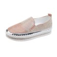 thumbnail image 2 of Zapatos de mujer, punta redonda, moda, diamantes de imitación, fondo plano y fondo grueso, zapatos informales con Pedal Wmkox8yii FOPL1616, 2 of 6
