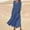 Blue, variant on TAIAOJING Women's Long Sleeve Dresses For 2022 Fashion Casual Solid Cotton Linen With Pocket Loose Maxi Fall Clothes Dress Vestido De Mujer