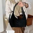 thumbnail image 4 of Slouchy Suede Shoulder Bags For Women Retro Crossbody Bag Tote Bag Satchel Bag Winter Work Purses Crescent Bag Handbag Fall, 4 of 8