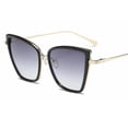 thumbnail image 1 of Gafas de sol reflectantes con forma de ojo de gato, PC y materiales metálicos que combinan con todo, con personalidad a la moda, 1 of 5