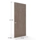 thumbnail image 5 of puerta de tambor con cubierta de chapa de madera meranti 75 x 213 cm, 5 of 6