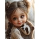 thumbnail image 1 of (V6878) Resina La Serie Personajes Niña Pequeña Con Diamantes Completos 30*40CM, 1 of 9