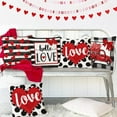 thumbnail image 5 of Buffalo Plaid Valentines Pillow Covers 20x20 Set of 4 Polka dot Stripes Love Heart Truck Valentine Pillows Decorative Throw Pillows Valentines Day Decor for Sofa Couch Home Decorations G175-20, 5 of 6