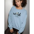thumbnail image 2 of Wild Flower Single Daisy Sweatshirt Women -Image by Shutterstock, Female Large, 2 of 4