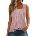 thumbnail image 2 of T-Shirt Mode Femme Imprimé Confortable Ample Sans Manches, 2 of 5