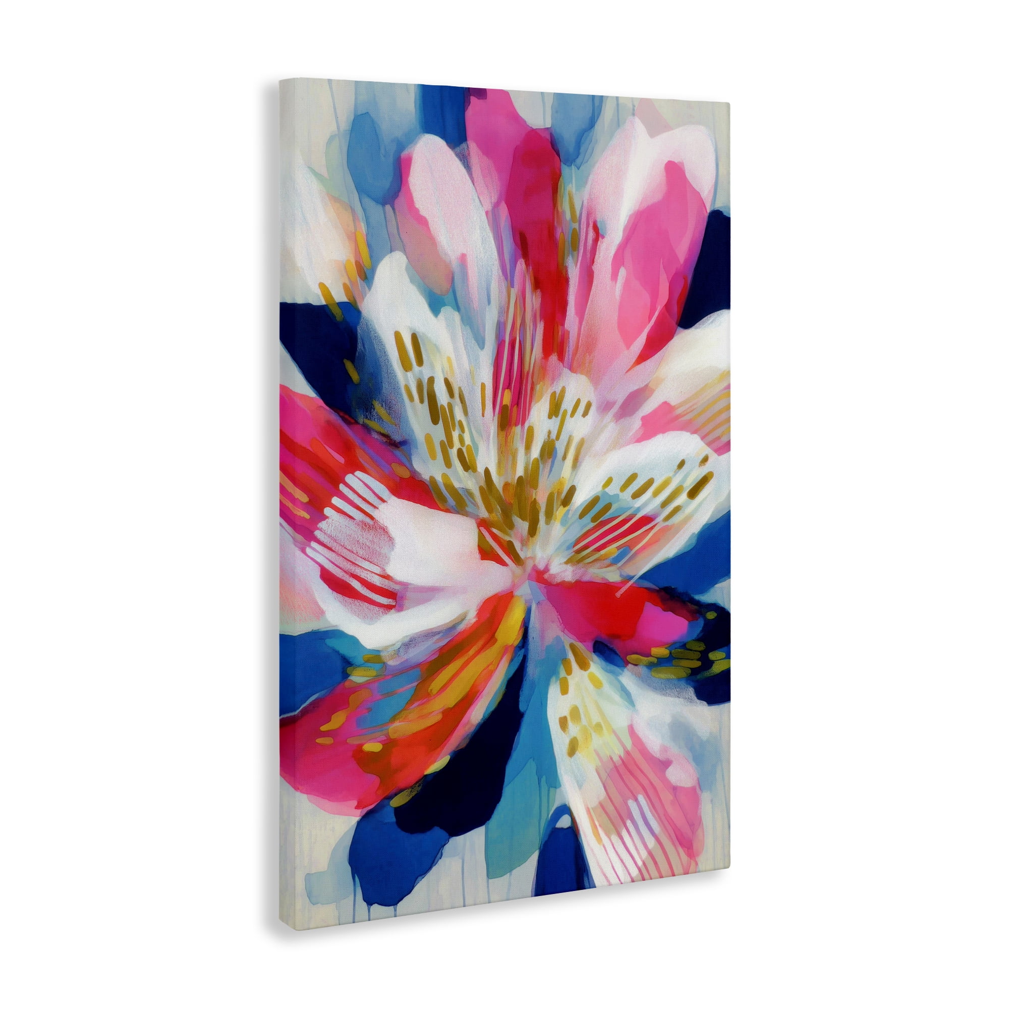 Stupell Industries Lily In Pink & Blue Canvas Wall Art, design by Chromatic Storm Studio