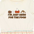 thumbnail image 4 of Inktastic I'm Just Here for the Food Girls Toddler Dress, 4 of 5