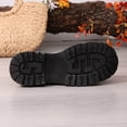 thumbnail image 6 of HomeDM Women's Chunky Loafers Platform Round Toe Slip On Casual Business Loafer Shoes, Black Size 7, 6 of 9