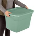 thumbnail image 3 of Sterilite Green 68L Tote, 3 of 5