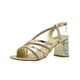 thumbnail image 5 of Zapatilla Tacon Ancho Color Oro Formal Evento Social dorado 25, 5 of 7
