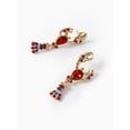 thumbnail image 4 of Way to Celebrate Americana Patriotic Lobster Earrings, 4 of 4