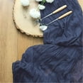 thumbnail image 4 of Clearance! Ikeay 10Ft Navy Blue Cheesecloth Table Runner Fabric Boho Wedding Decor,Table Cloth,1 Tablecloth, 4 of 5