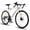 White, variant on 700C Lightweight Aluminum Road Bike, 16-Speed with Disc Brakes, High-Performance Ride(Blue)