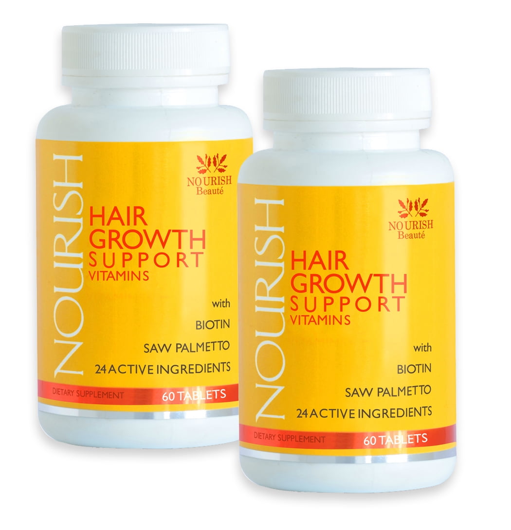 Nourish Hair Regrowth Vitamins For Thick Hair Growth With Biotin, DHT