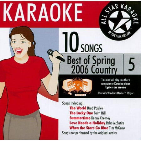 All Star Karaoke: Best Of Spring 2006 - Country, (Adizero 5 Star 6.0 Sunday's Best)