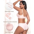 thumbnail image 4 of Werena Scalloped Wireless Bras for Women No Underwire Seamless Bra Padded Full Coverage Comfortable Bralettes, 4 of 6