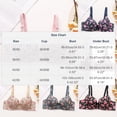 thumbnail image 4 of Loopsun Women Daily Floral Print Underwire Bra Comfortable Breathable Shaping Support Thin Wear, 4 of 5