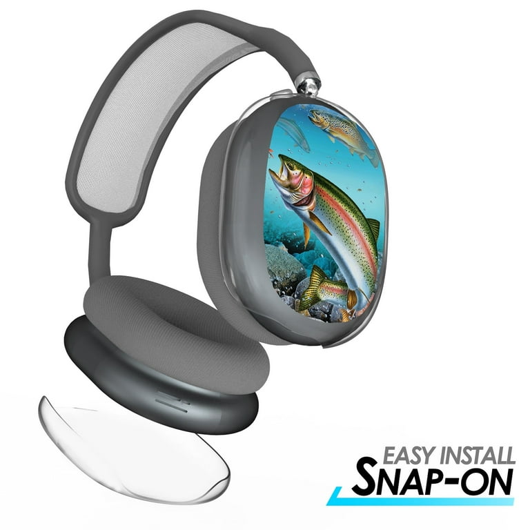 BC Headphone Case Compatible with AirPods Max Slim Lightweight Protective Guard Covers Trout Fish