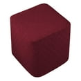 thumbnail image 2 of 4x Funda Otomana para Reposapiés,Muebles con Fondo Elástico,Cubierta Otomana Elástica Lavable,Fundas Otomanas para Reposapiés Taburete 4 piezas, 2 of 9
