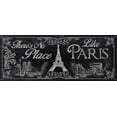 thumbnail image 2 of Knutsen, Conrad 14x8 White Modern Wood Framed Museum Art Print Titled - No Place Like Paris, 2 of 4