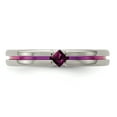 thumbnail image 4 of Edward Mirell Titanium Rhodolite Garnet & Anodized 4mm Band, 4 of 7