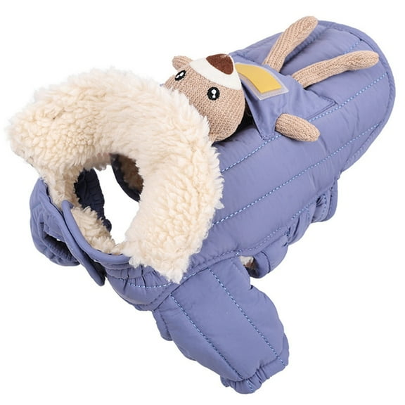 Misright Pet Winter Clothing Warm Full Body Protections Easy On Off Design for Outdoor