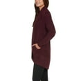 thumbnail image 3 of Max & Mia Ladies' The Essential Travel Cardigan Cozy Sweater (Wine, XL), 3 of 3