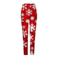 thumbnail image 4 of Xihbxyly Leggings for Women Fashion Christmas Print Slim Boots Trousers High Waisted Workout Pants Fleece Lined Leggings Soft Clouds Fuzzy Legging Tights, 4 of 5