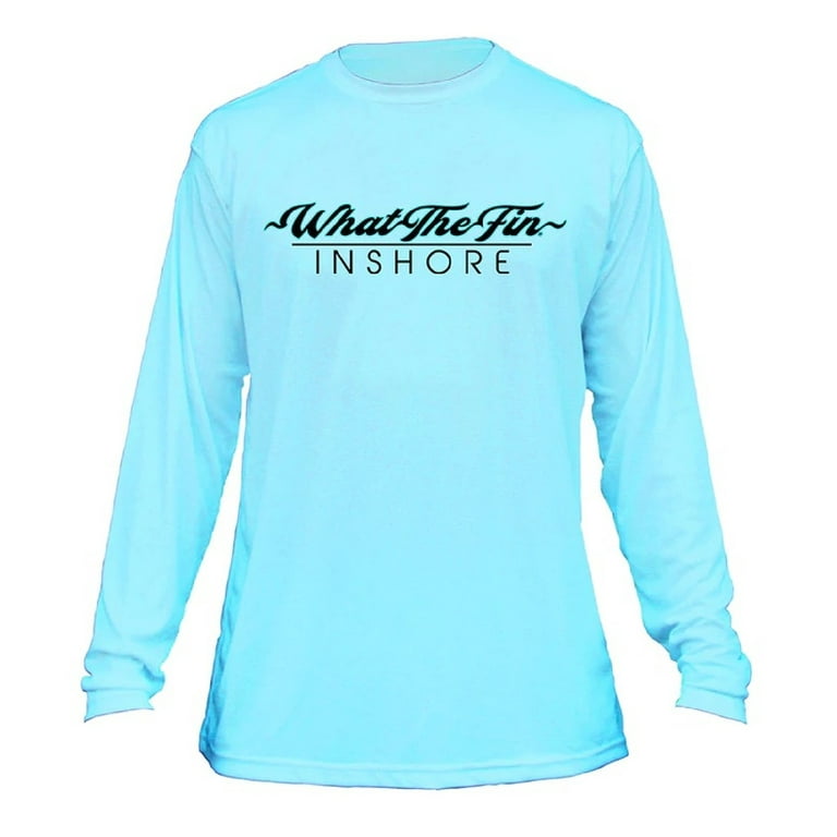 WTF - What The Fin? Long-Sleeve Performance Wicking Shirt - Inshore 4 Fish  Slam 