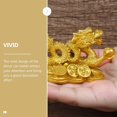thumbnail image 4 of 8 Piezas Bienes Propicios Paz Artware Oro Favor Riqueza Decoración Resina Feng Suerte Y Hogar Símbolo Chino Loong Para Bronce Atraer Monedas Escultura De, 4 of 5